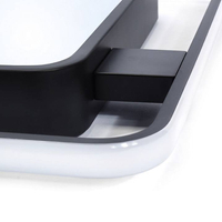 LAMPA DEKORACYJNA PANEL 66W KWADRAT CZARNA STELLA + PILOT  DL-F01