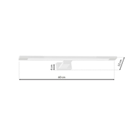 Milagro - Kinkiet SHINE WHITE 60cm 12W LED