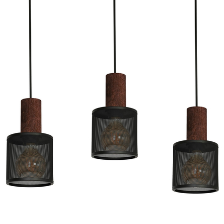 Milagro - Lampa Wisząca ARES BLACK 3xE27