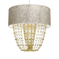 Milagro - Lampa wisząca ALMERIA WHITE/GOLD 1xE27