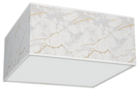 Milagro - Lampa sufitowa SENSO White/Gold kwadrat 3xE27