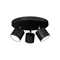 Milagro - Lampa sufitowa DIXIE BLACK 3xGX53