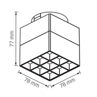 Reflektor Spot LED 16W 4000K 48V do szyny magnetycznej VIDEX VL-TRMS-LE29B