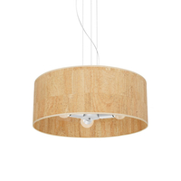 Milagro - Lampa wisząca CORK White/Cork 3xE27