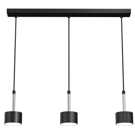 Milagro - Lampa wisząca ARENA BLACK/SILVER 3xGX53