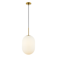 Milagro - Lampa wisząca ALIAS GOLD 1xE14 fi 240