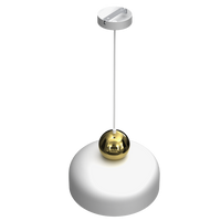 Lampa Wisząca HARALD GOLD/WHITE 1xE27