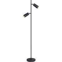 Milagro - FLOWER BLACK GOLD LAMPA PODŁOGOWA 2xGU10