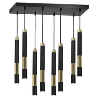 Milagro - Lampa sufitowa DALLAS GOLD 8x miniGU10