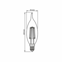 Żarówka LED Filament 6W 806lm 4000K E14 neutralna