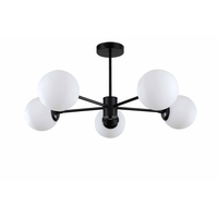 Lampa wisząca Roma 5 czarna 5xE14