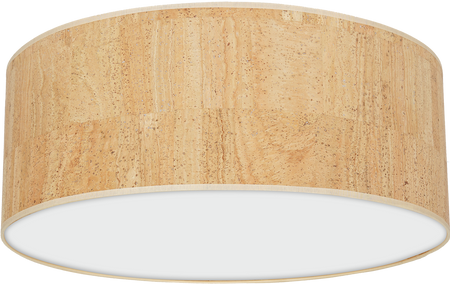 Lampa sufitowa CORK White/Cork 3xE27  Ø50cm