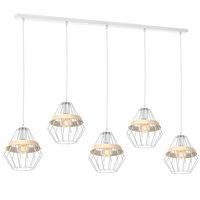 Milagro - Lampa wisząca CLIFF WHITE 5xE27