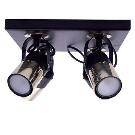 Milagro - Lampa sufitowa WILSON BLACK 4xGU10
