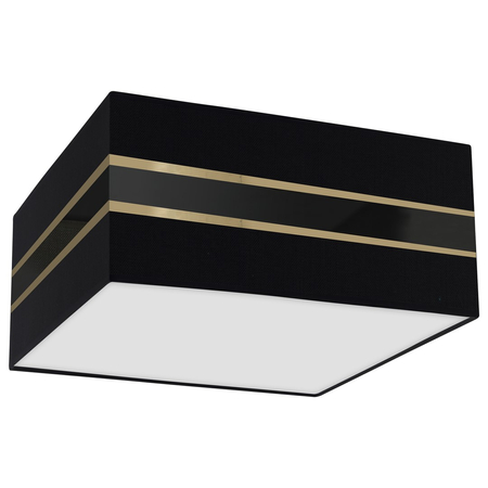 Milagro - Lampa sufitowa Kwadrat ULTIMO BLACK 2xE27