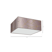 Milagro - Lampa sufitowa ZIGGY PINK Gold/Pink 3xE27