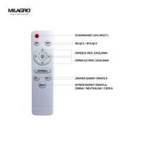 Milagro - Plafon NOTE PINK 45W LED Ø480 mm