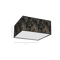 Milagro - Lampa Sufitowa SATINO GOLD 2xE27