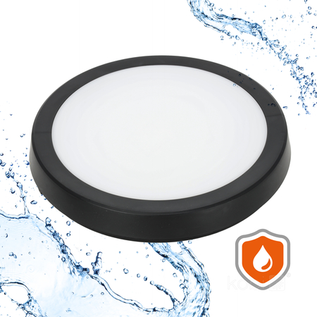 Plafon z czujnikiem ruchu LED NAIROS G2 24W 3CCT LX IP65 czarny Kobi Premium