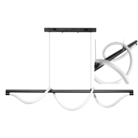 Lampa wisząca Serpente DDXZ004 55W czarna  - wężyk gładki