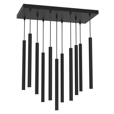 Milagro - Lampa wisząca MONZA BLACK 11xG9 max 8W LED