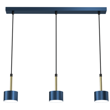 Milagro - Lampa wisząca ARENA BLUE/GOLD 3xGX53