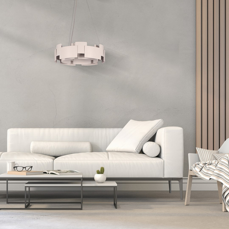 Milagro - Lampa wisząca TORINO WHITE 24W LED