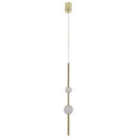 Lampa wisząca Vaku złota LED 4000K