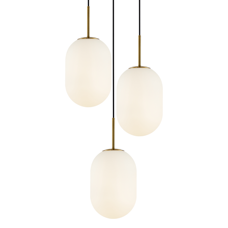 Milagro - Lampa wisząca ALIAS GOLD 3xE14 koło