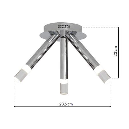 Milagro - LAMPA SUFITOWA ICE 15W LED