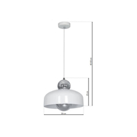 Milagro - Lampa Wisząca HARALD WHITE 1xE27