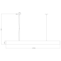 Lampa wisząca Cali L biała Tuya LED CCT