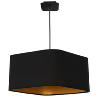 Milagro - Lampa wisząca NAPOLI BLACK/GOLD 1xE27