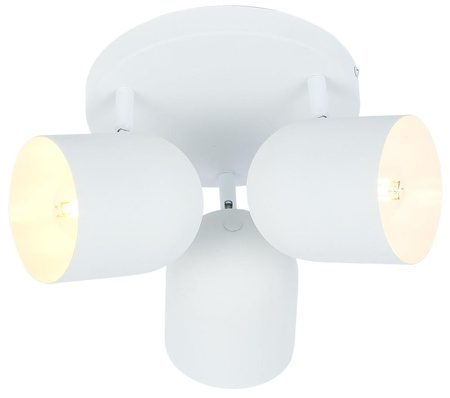 Candellux - Azuro Lampa Sufitowa Plafon 3X40W E27 Biały