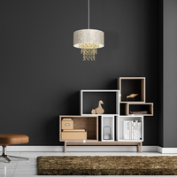 Milagro - Lampa wisząca ALMERIA WHITE/GOLD 1xE27