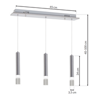 Milagro - LAMPA WISZĄCA ICE 15W LED