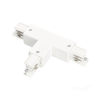 Łącznik do szynoprzewodu 3-obwodowy T PRAWY biały Kobi