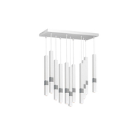 Milagro - Lampa wisząca CASTRO WHITE / CHROME 11xG9