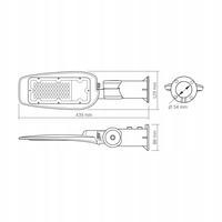 Lampa uliczna LED Videx Leya 30W obrotowa