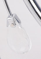 SIMPLI LAMPA WISZĄCA 3*40W E27  CHROM  Z KRYSZTAŁKIEM+KLOSZ Z PASKIEM