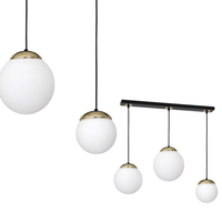 Milagro - Lampa wisząca SPARTA BLACK / GOLD 3xE14