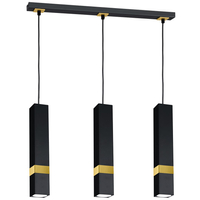 Milagro - Lampa wisząca VIDAR BLACK/GOLD 3xGU10