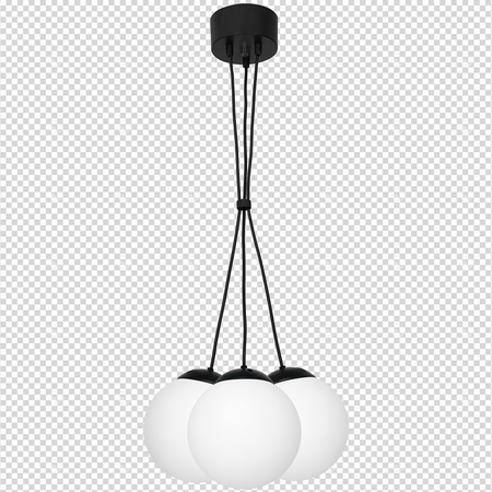 Milagro - Lampa wisząca LIMA BLACK 3xE14