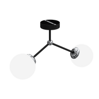 Lampa sufitowa JOY BLACK 2xE14