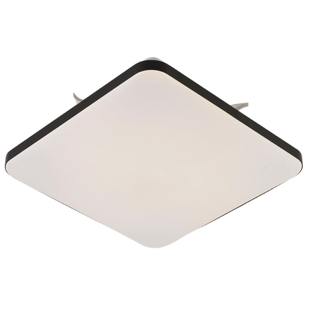 Plafon kwadratowy Babilon 38 cm czarny LED 4000K