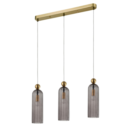 Lampa wisząca Piega 3 smoked 3xE14