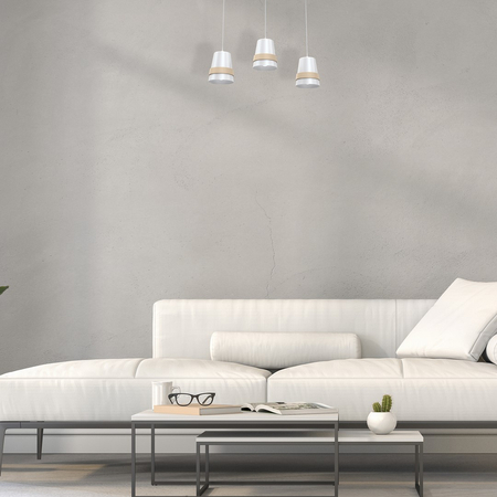 Milagro - Lampa wisząca VENEZIA WHITE 3xE27
