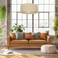 Lampa wisząca MARSHALL WHITE / RATTAN 3xE27