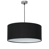 Milagro - Lampa wisząca CASINO BLACK/CHROME 1xE27
