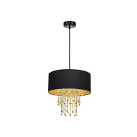 Milagro - Lampa wisząca ALMERIA BLACK/GOLD 1xE27